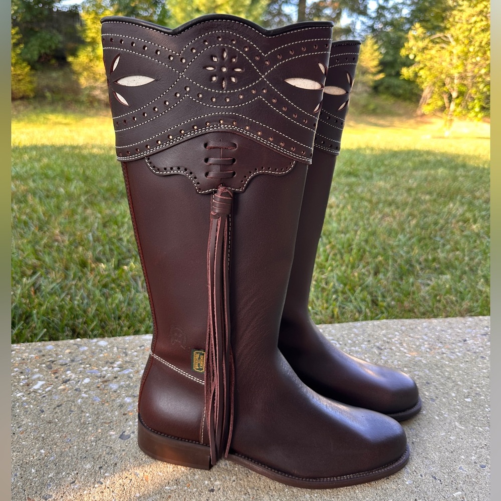 Valverde Del Camino Leather Spanish Riding Boots.  size 40 (9.5 us) NWOT